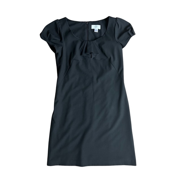 Ann Taylor Dresses & Skirts - Ann Taylor Loft Petite 00 Cap Sleeve Ruffle Shift Dress